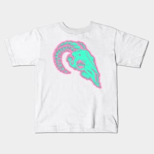 Skull Embroidery Effect Kids T-Shirt